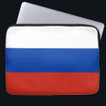 Russland-Flagge Laptopschutzhülle<br><div class="desc">Ein ideales Geschenk für alle,  die Patrioten ihres Landes sind!</div>