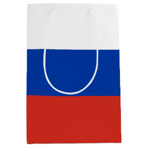 Russland-Flagge Mittlere Geschenktüte