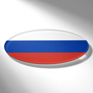 Russland-Flagge Namenschild