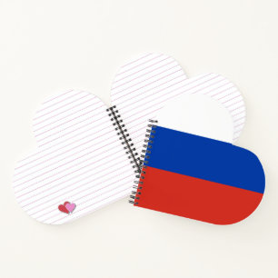 Russland-Flagge Notizbuch