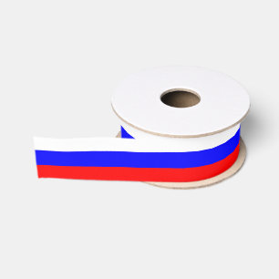Russland Flagge / Rotes Weiß Blau Ripsband