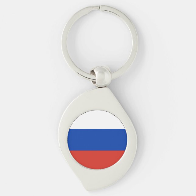 Russland-Flagge Schlüsselanhänger (Vorderseite)