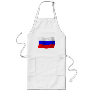 Russland-Flagge-Schürze Lange Schürze