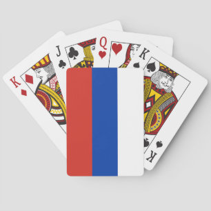 Russland-Flagge Spielkarten
