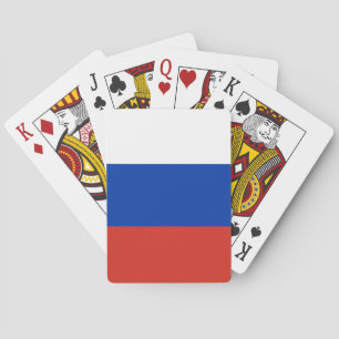 Russland-Flagge Spielkarten
