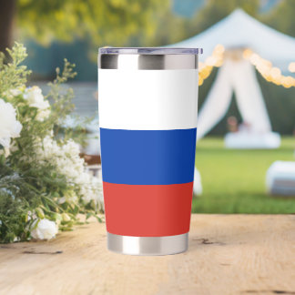 Russland-Flagge Thermobecher