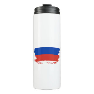 Russland-Flagge Thermosbecher