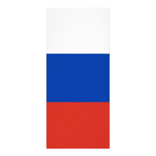 Russland-Flagge Werbekarte