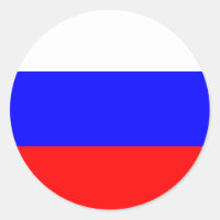 Russland Flaggenaufkleber