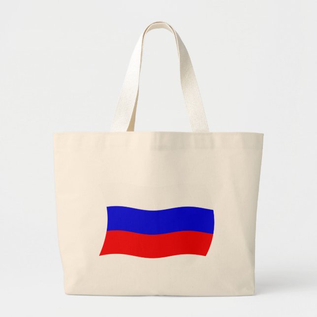 Russland Flaggentasche Jumbo Stoffbeutel (Vorne)