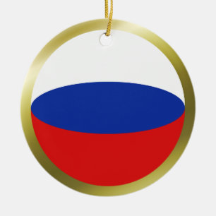 Russland Flaggenverzierung Keramikornament