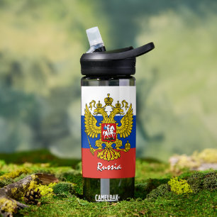 Russland-Flasche, patriotische russische Flagge Trinkflasche