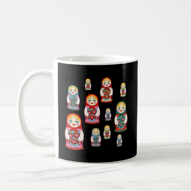 Russland Gabe Russische Nesting Dolls Matryoshka R Kaffeetasse (Links)