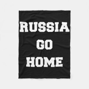 Russland geh nach Hause Ich stehe mit der Ukraine Fleecedecke