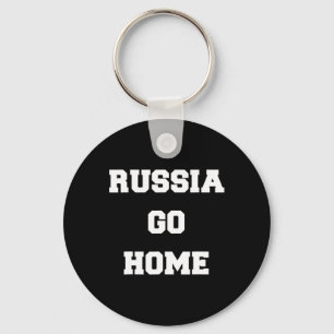 Russland geh nach Hause Ich stehe mit der Ukraine  Schlüsselanhänger