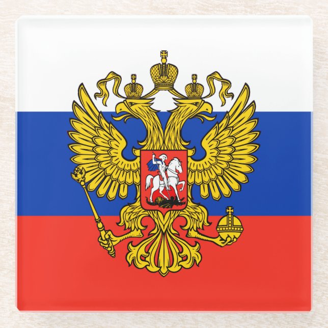 Russland Glasuntersetzer (Vorderseite)