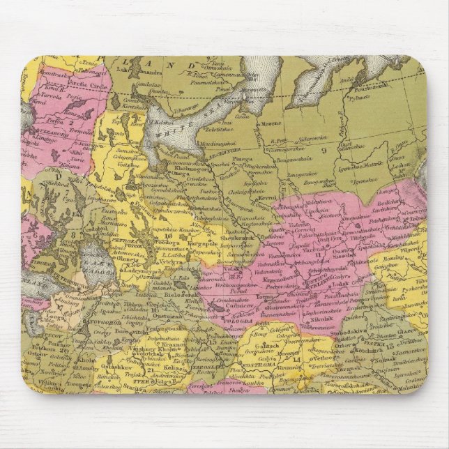 Russland in Europa Mousepad (Vorne)