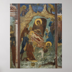 Russland, Jaroslawl, Fresko in der Kathedrale des  Poster