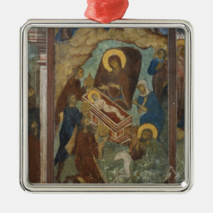 Russland, Jaroslawl, Fresko in der Kathedrale des Silbernes Ornament