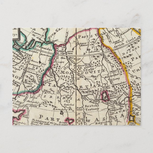 Russland, Kasachstan, Asien Postkarte (Vorderseite)