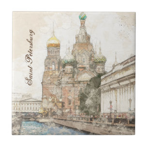 Russland-Keramik Sankt Petersburg Dekoration der M Fliese
