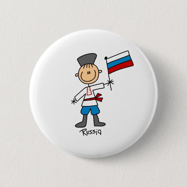 Russland-Knopf Button (Vorderseite)