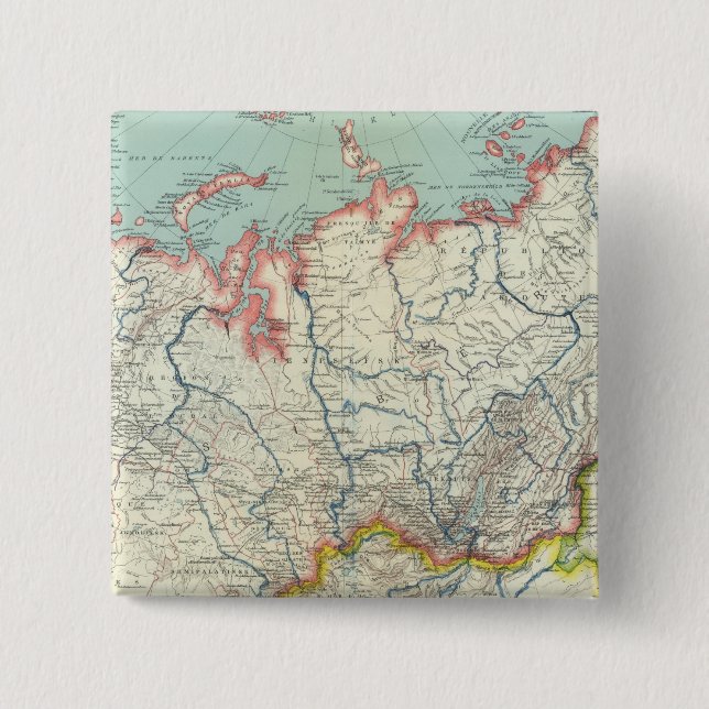 Russland, Korea und Asien Button (Vorderseite)