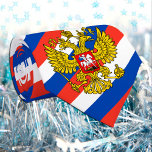 Russland Krawatte, Mode Russische Flaggen Krawatte<br><div class="desc">Neck Tie: Patriotisch Russische Flag-Mode-Streifen mit Wappen & Russland Business-Design - Liebe mein Land,  Bürokleidung,  Reisen,  nationale Patrioten / Sportfans</div>