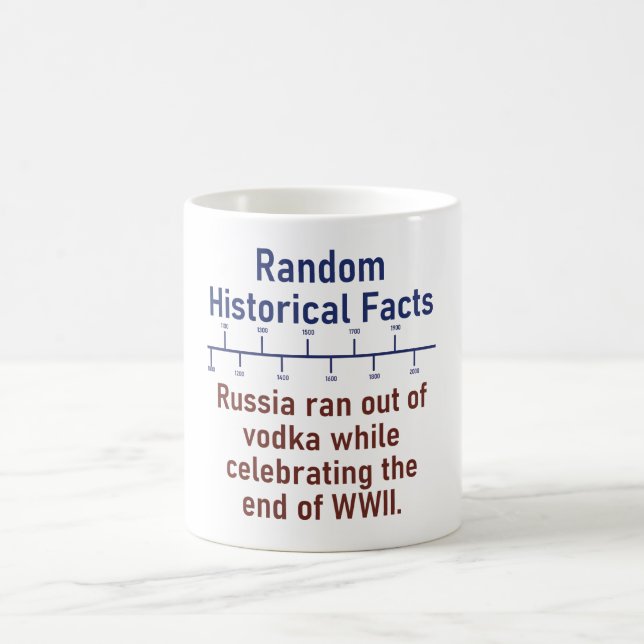 Russland lief aus dem Vodka - Geschichtsbericht Kaffeetasse (Mittel)