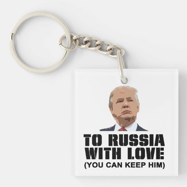 Russland mit Liebe Schlüsselanhänger (Vorderseite)