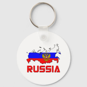Russland mit Wappen Schlüsselanhänger