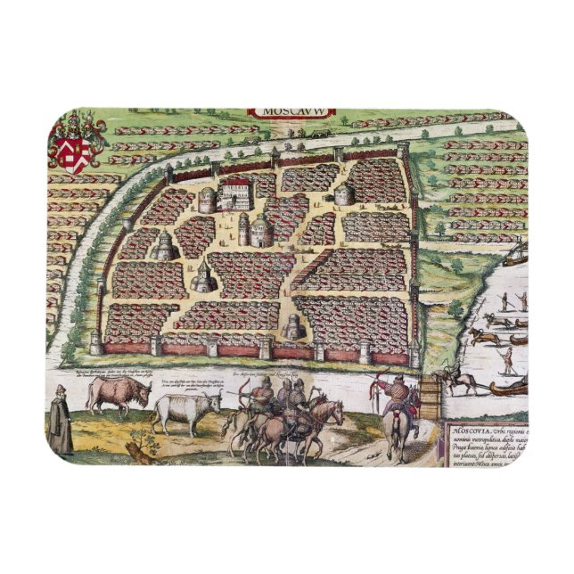 RUSSLAND: MOSKAU, 1591 MAGNET (Horizontal)