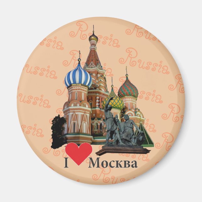 Russland Moskau Magnet (Vorne)