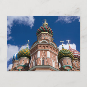 Russland, Moskau, Roter Platz. Basil 2 Postkarte