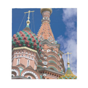 Russland, Moskau, Roter Platz. Basilius-Kathedrale Notizblock