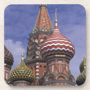Russland, Moskau, Roter Platz. berühmte Zwiebeln v Getränkeuntersetzer