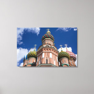 Russland, Moskau, Roter Platz. St. Basil's 2 Leinwanddruck