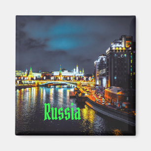 Russland oder Russische Föderation Moskau in der N Magnet