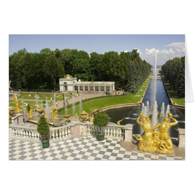 Russland. Petrodvorets. Peterhof Palace. Peter der (Vorderseite (Horizontal))