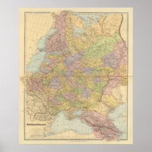 Russland, Polen Poster