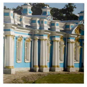 Russland, Puschkin. Teil des Katharinenpalastes. Fliese