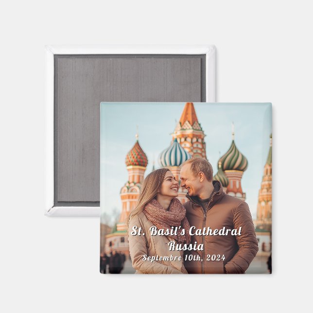 Russland Reisen Custom Foto Souvenir Magnet (Vorderseite/Rückseite)