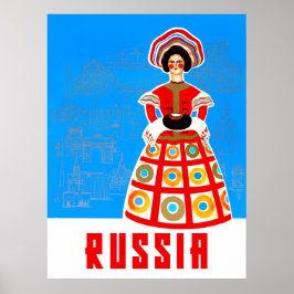 Russland Reiseplakat Poster
