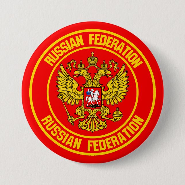 Russland-Runde Button (Vorderseite)