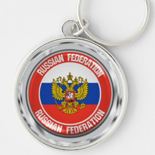 Russland-Runde Schlüsselanhänger