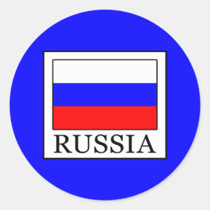 Russland Runder Aufkleber