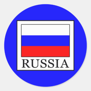 Russland Runder Aufkleber
