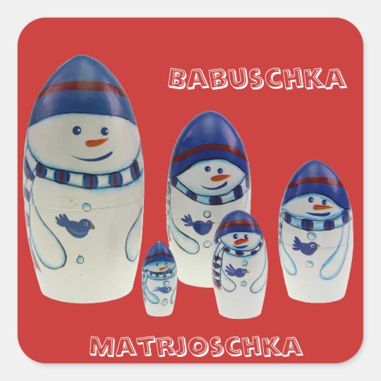Russland - Russia Babuschka Matrjoschka Aufkleber