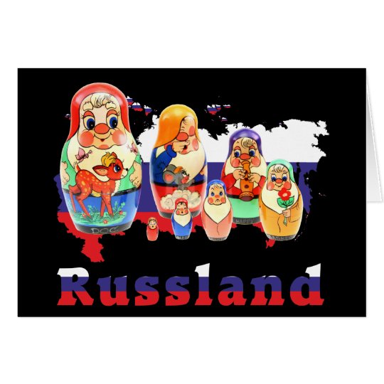 Russland - Russia Babuschka - Matrjoschka Karte