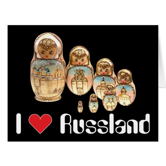 Russland - Russia Babuschka - Matrjoschka Karte
